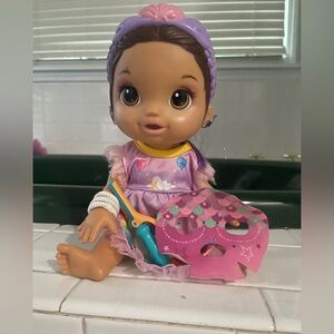 Purple and Pink Baby Doll with Accessories